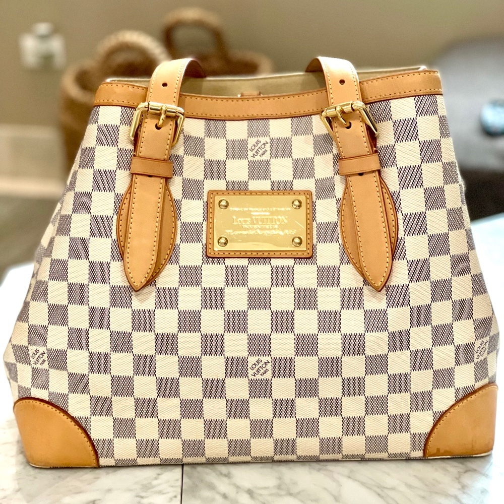 Louis Vuitton Damier Azur Hampstead Tote L